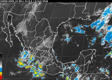 Persisten lluvias de diferente intensidad en casi todo el país