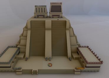 Así será la maqueta monumental del Templo Mayor en el Zócalo de la CDMX