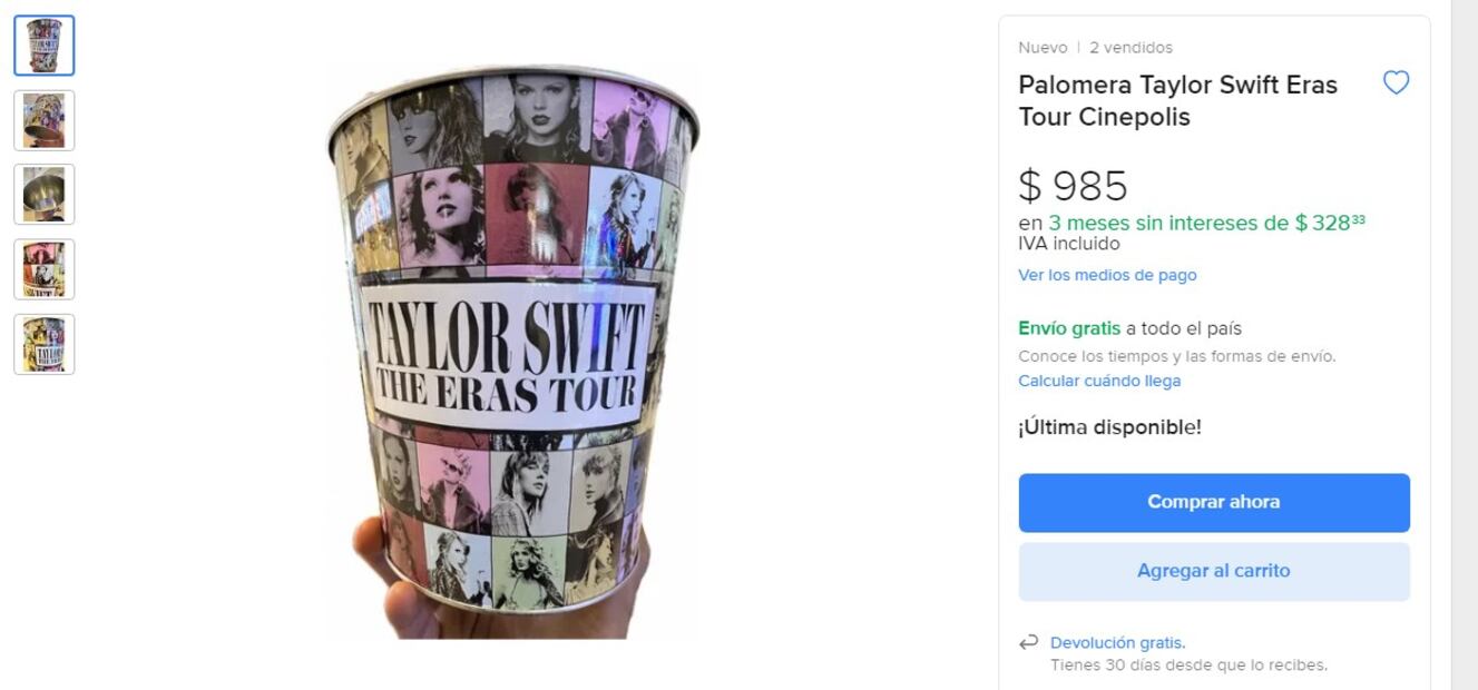 Palomeras de Taylor Swift. Foto: Captura de pantalla