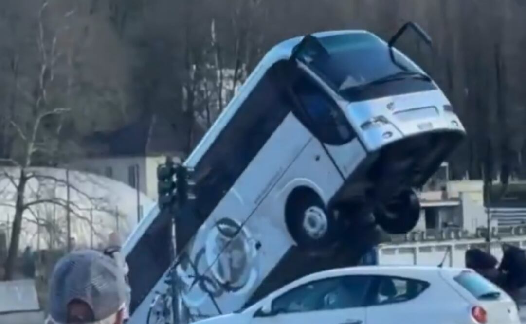 Accidente de autobús en Turín, Italia