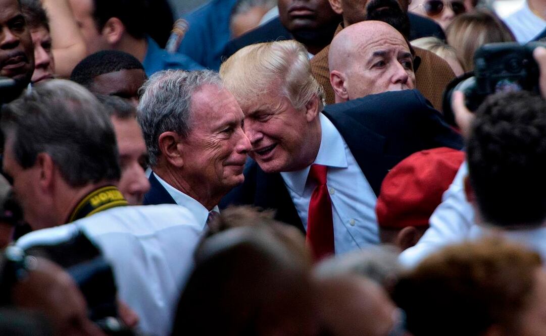 Donald Trump y Mike Bloomberg (Fotos: AFP)