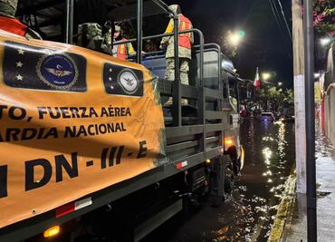 Por intensas lluvias en Xochimilco, activan Plan DN-III-E para brindar apoyo a la población