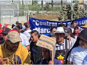 Comerciantes de la Central de Abasto de Puebla protestan contra inseguridad en la zona; exigen paz y tranquilidad