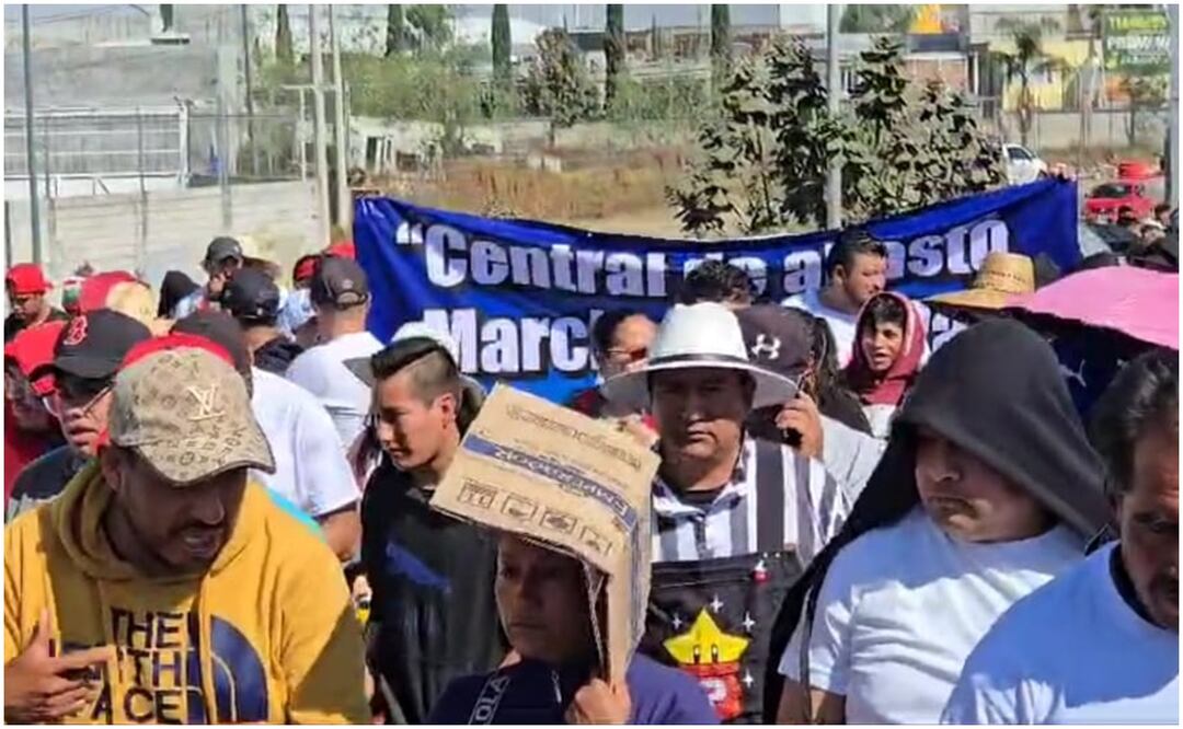 Los organizadores de la "Marcha por la Paz" en Puebla reportaron el arribo de unos 3 mil participantes (15/01/2025). Foto: Captura de video