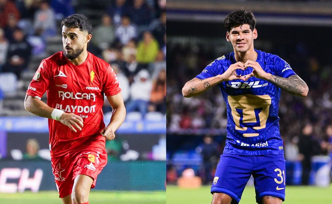 Necaxa y Pumas en festejo de gol, durante la fase regular del Clausura 2026 - Fotos: Imago7