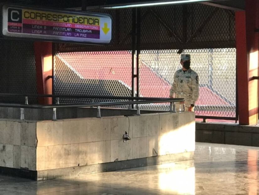 FOTOS: Presencia de Guardia Nacional en el Metro CDMX sorprende a los capitalinos