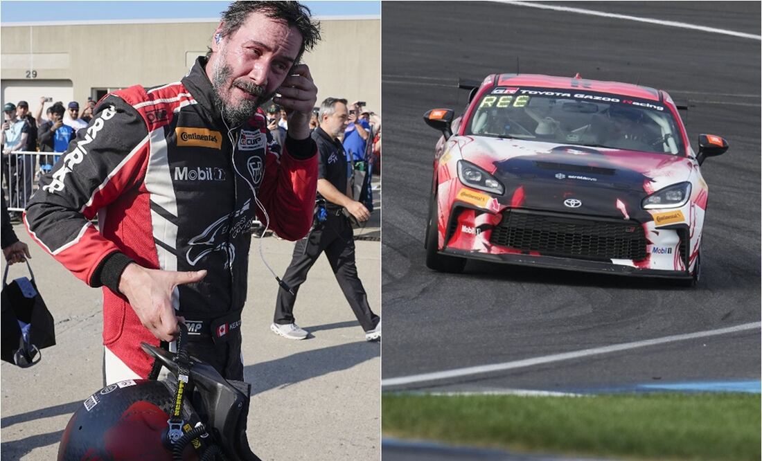 Keanu Reeves debuta en el mundo de la carrera de autos.
Foto: AP / Darron Cummings