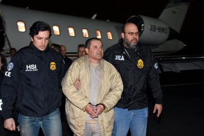 The Latest: US found out about El Chapo extradition Thursday
