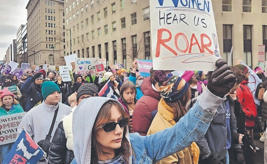 Asistentes a la marcha del pueblo en Washington, el 18 de enero pasado. Foto: de MAX AUB. EL UNIVERSAL