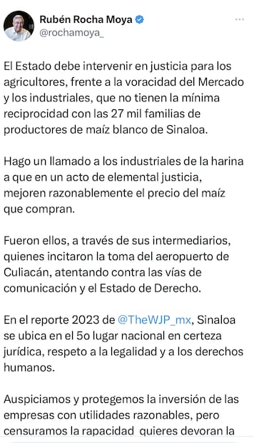 Rubén Moya. Foto: Captura de Twitter