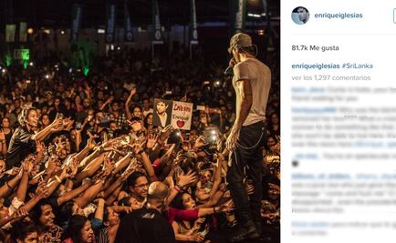 Show de Enrique Iglesias hace enojar a presidente de Sri Lanka