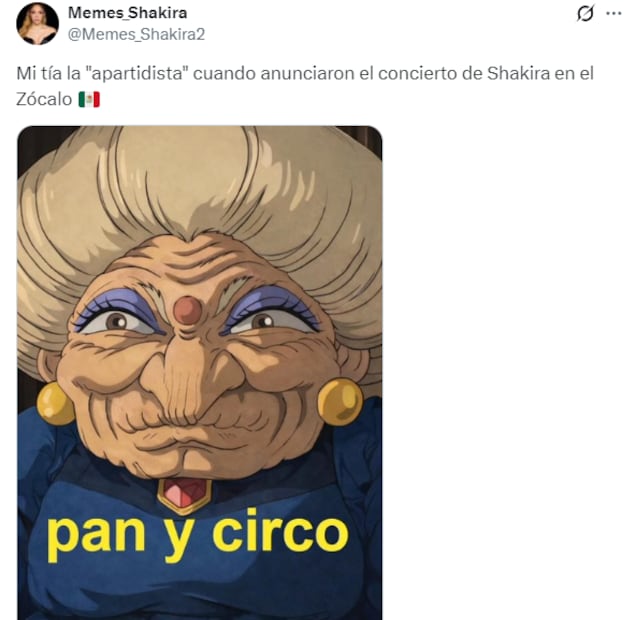 Usuarios celebran el concierto de Shakira en el Zócalo. Foto: X