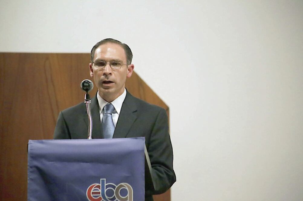 El rector de la Universidad Panamericana, Santiago García, encabezó el evento (ALEJANDRA LEYVA. EL UNIVERSAL)