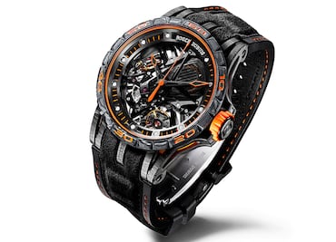 Roger Dubuis y Lamborghini rugen con dos Excalibur de corazón racing