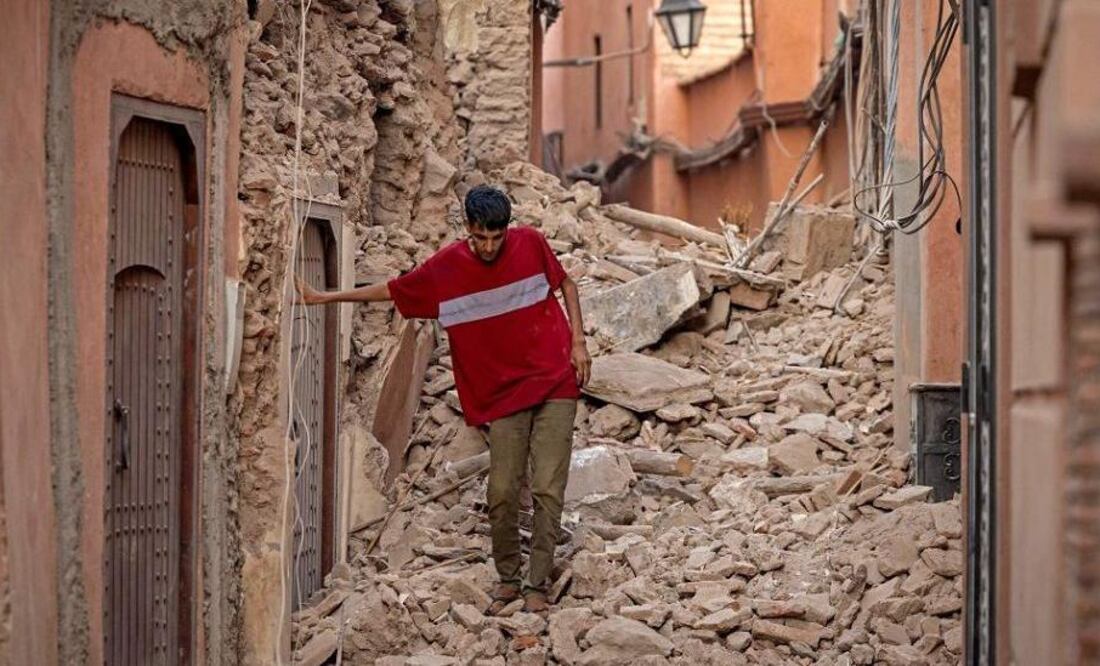 Las imágenes del devastador terremoto en Marruecos.Foto: BBC