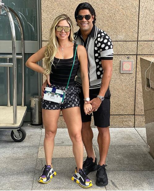 El futbolista brasileño Hulk se casa con su sobrina