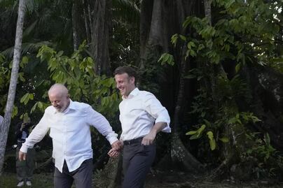 Macron y Lula reaccionan con humor a memes por sus "fotos románticas"