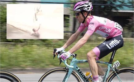 Kruijswijk sufre aparatosa caída en el descenso del Agnello