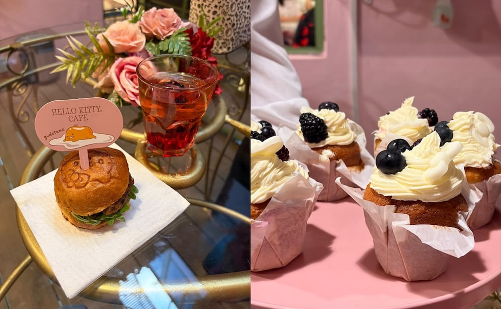Lánzate a probar los sliders y cupcakes de Hello Kitty Café Cibeles. Foto: Fernanda OH / EL UNIVERSAL