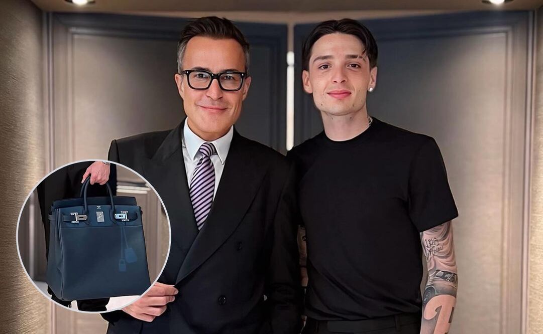 Peso Pluma modeló su bolso con un estilo impecable. Foto: Instagram @michaelcostefr