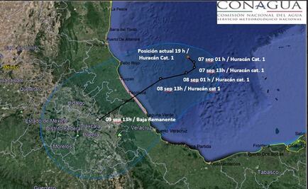 ​Mantienen pronóstico de lluvias para esta noche debido a "Katia"