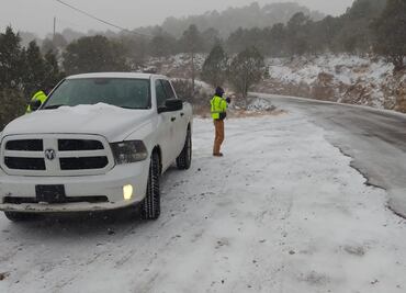 En plena primavera cae nieve en diez municipios de Chihuahua