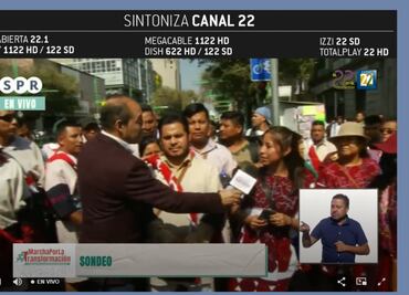 Cuestiona Amedi cobertura especial de medios públicos a marcha de AMLO