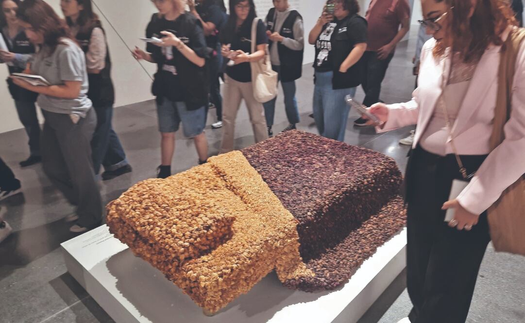 Escuelas de arte, del mexicano Adolfo Patiño, fue la primera instalación en exhibirse en la Bienal en los 90.
En la exposición se presentan obras emblemáticas que han formado parte del encuentro artístico. Foto: Frida Juárez Bautista. EL UNIVERSAL