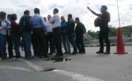 Reportan hundimientos en el Paso Exprés de Cuernavaca