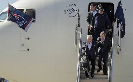 Patriots llegan a la ciudad del Super Bowl