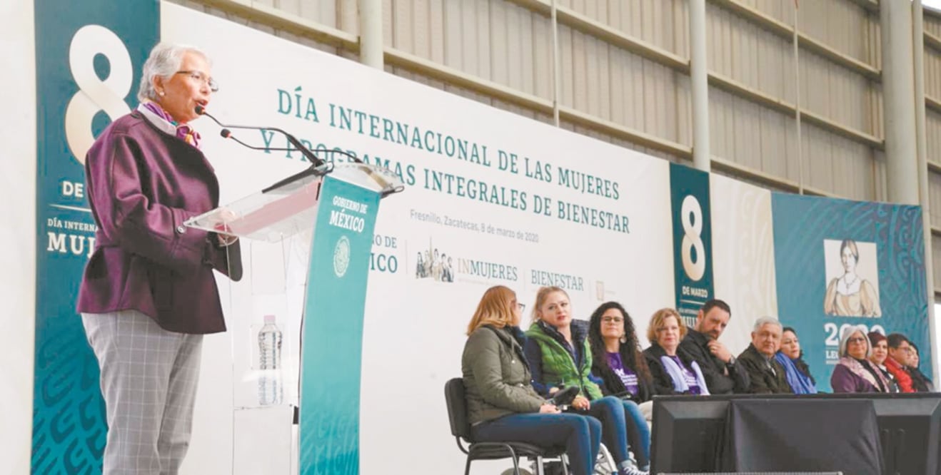 La secretaria de Gobernación, Olga Sánchez Cordero, dijo que el Día de la Mujer estuvo en un marco de violencia contra ellas. Foto:TOMADA DE TWITTER