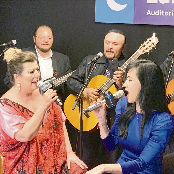 Margarita y Zabaleta presentaron el ciclo “Lunario bohemio” con el que ofrecerán un concierto el 13 de febrero. FOTO TOMADA DE TWITTER