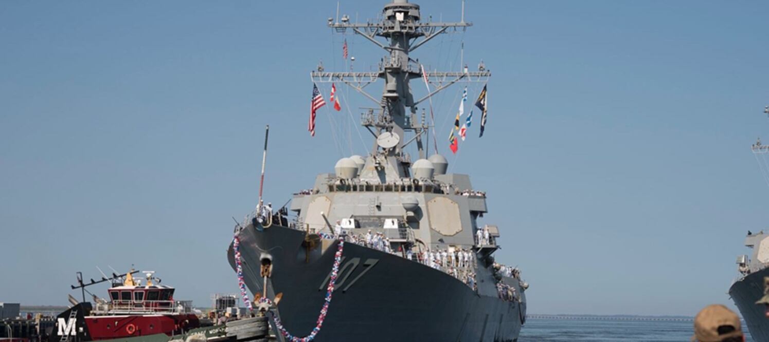 El buque de guerra USS Gravely, uno de los que serán desplegados cerca de Venezuela. FOTO: ESPECIAL