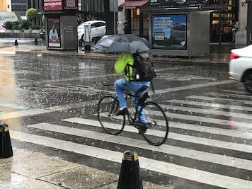 ​Reportan lluvia fuerte en la delegación Cuauhtémoc