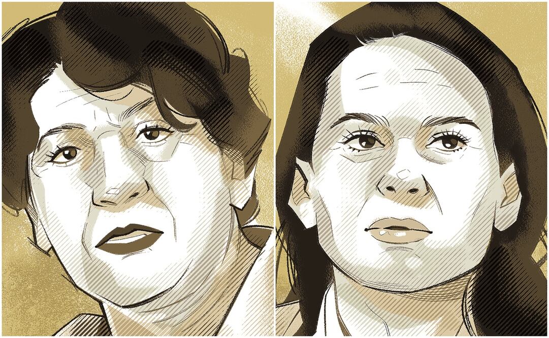 Delfina Gómez vs Alejandra del Moral. Foto: Especial