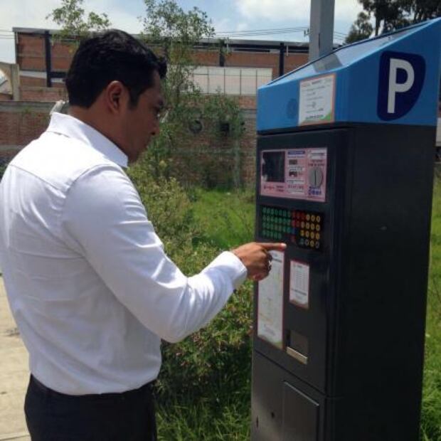 Colocan parquímetros en el centro de Chiconcuac