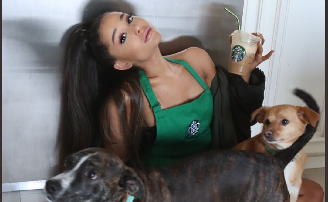 Ariana Grande. Foto: Twitter Starbucks