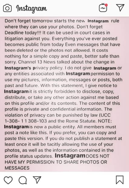 Qué hay detrás de la “cadena” de seguridad en Instagram