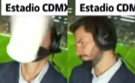 Golpean a reportero ecuatoriano durante transmisión en vivo en el Estadio CDMX; video causa indignación