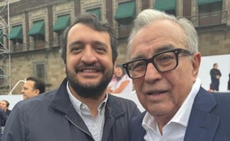 Las apariciones públicas de Andy López Beltrán y Rubén Rocha; hijo de AMLO le entregó en las manos su credencial de Morena