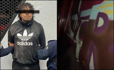 Detienen a sujeto que presuntamente dañó vagones del Metro; será presentado ante el Ministerio Público