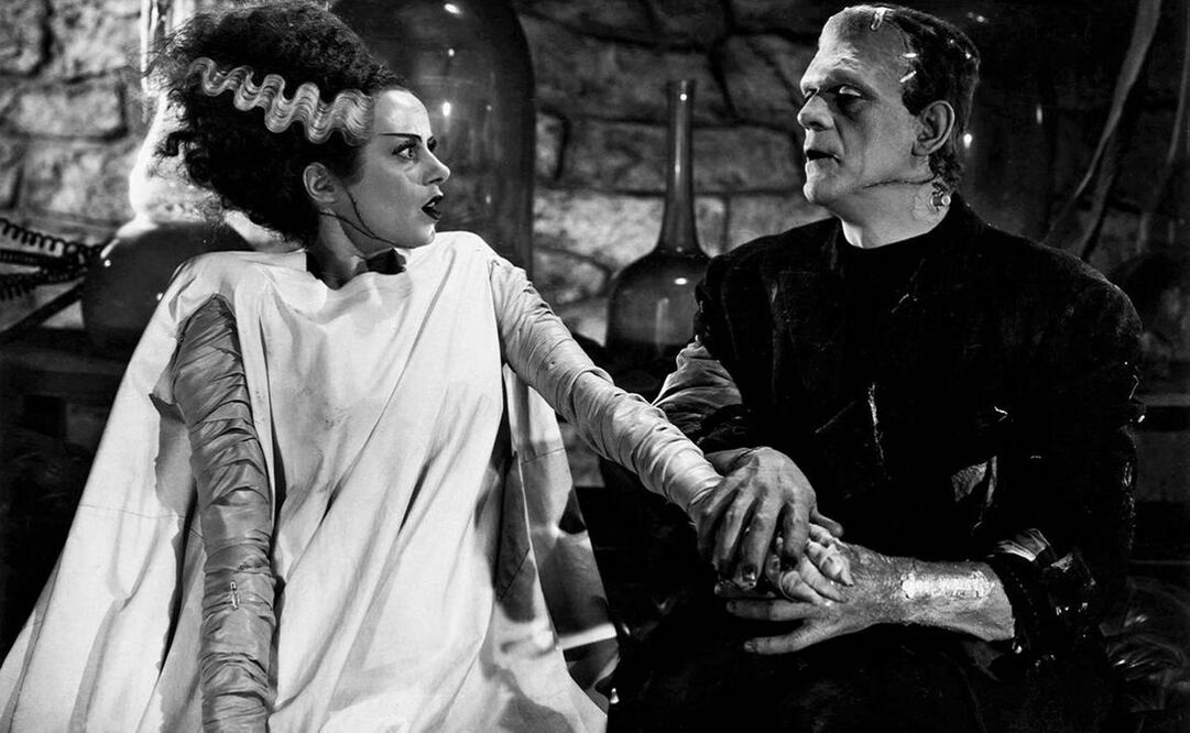 “La novia de Frankenstein” dirigida por James Whale en 1935 fue la secuela de “Frankestein” (1931) como resultado de su gran éxito. Los personajes de estas películas de terror son uno de los referentes más populares del género cinematográfico. Foto: Blog Esculpiendo el tiempo/ Especial.