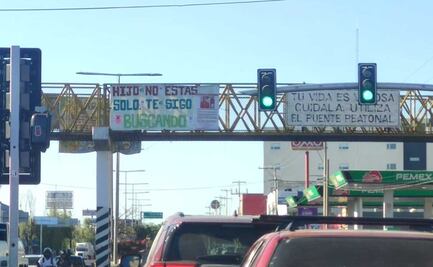 “No estás solo, te sigo buscando”: padre dedica mensaje desde puente a su hijo desaparecido en Oaxaca