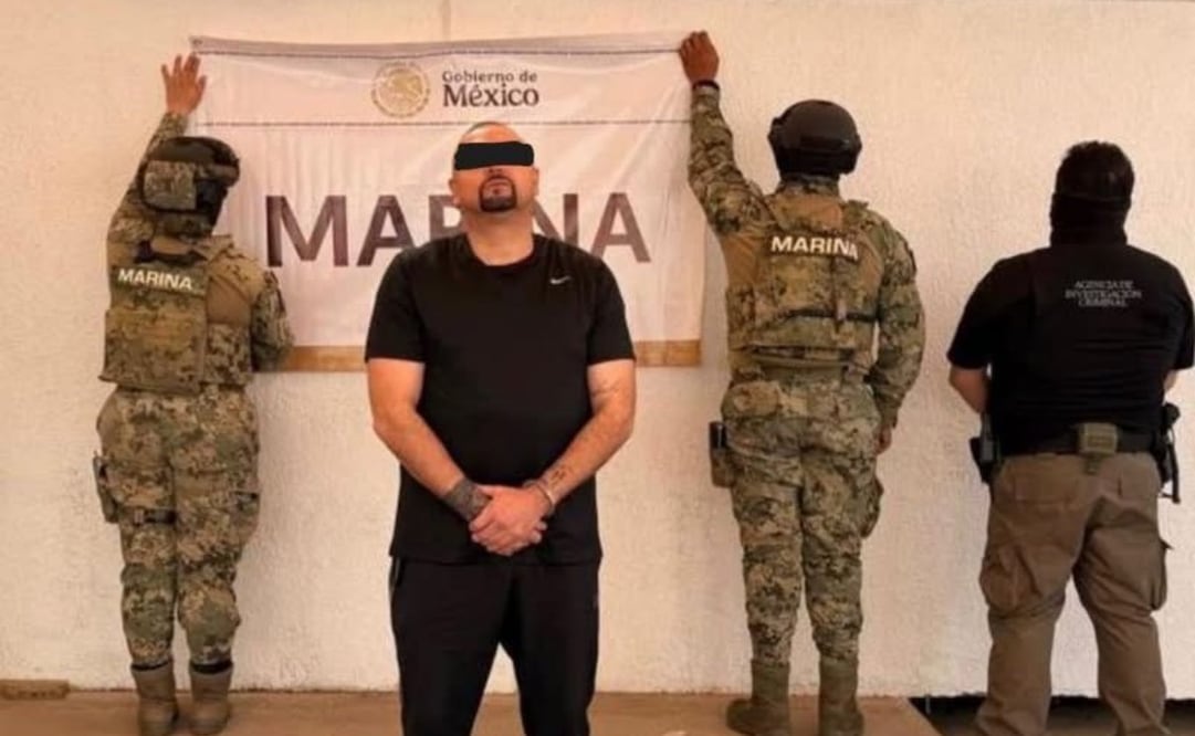 Detienen en Nogales a “El Nido”, presunto líder de red de tráfico de drogas sintéticas (05/02/2026). Foto: Especial