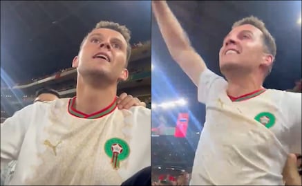 Oussama Idrissi fue captado al festejar el pase de Marruecos a octavos del Mundial 2026
