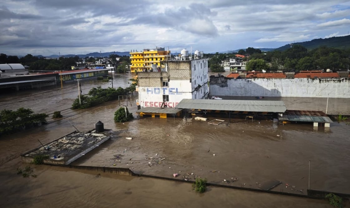Inundaciones en Poza Rica, el 10 de octubre d e2025. Foto: especial