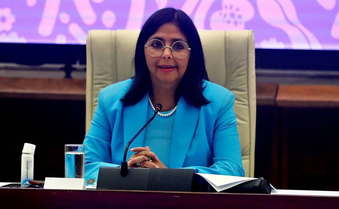 Delcy Rodríguez, vicepresidenta de Venezuela. Foto: EFE