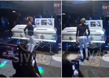 VIDEO Al ritmo de la cumbia y en plena discoteca; familiares le dan el último adiós a un hombre amante de la fiesta