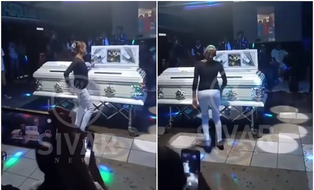 En La Unión, El Salvador, realizan velorio en una discoteca en honor a un fallecido que amaba la fiesta. Foto: Tomada del video