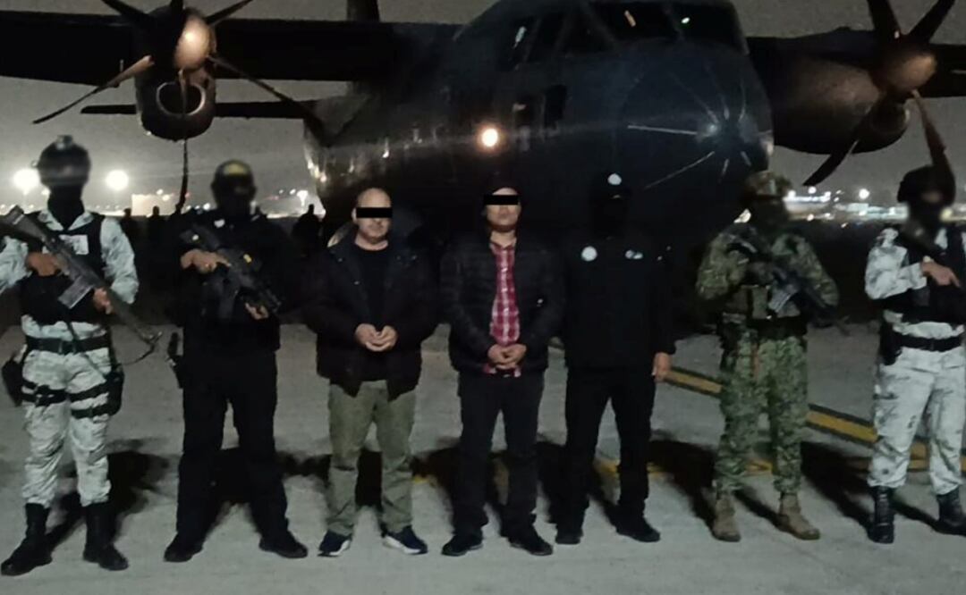 Cae en Tijuana el "SS" (derecha), jefe de célula ligada a los Beltrán Leyva (31/10/2025). Foto: Especial